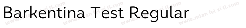 Barkentina Test Regular字体转换
